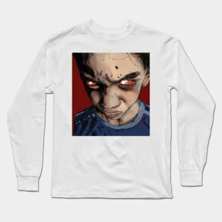 Pouting Zombie Boy Long Sleeve T-Shirt